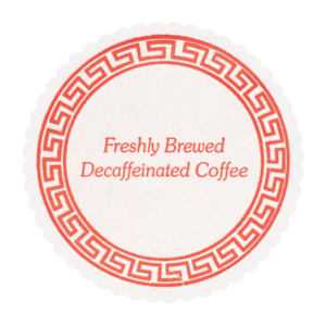 3.25 in Scalloped Decaf Coffee Budgetboard Coasters 1000 ct.