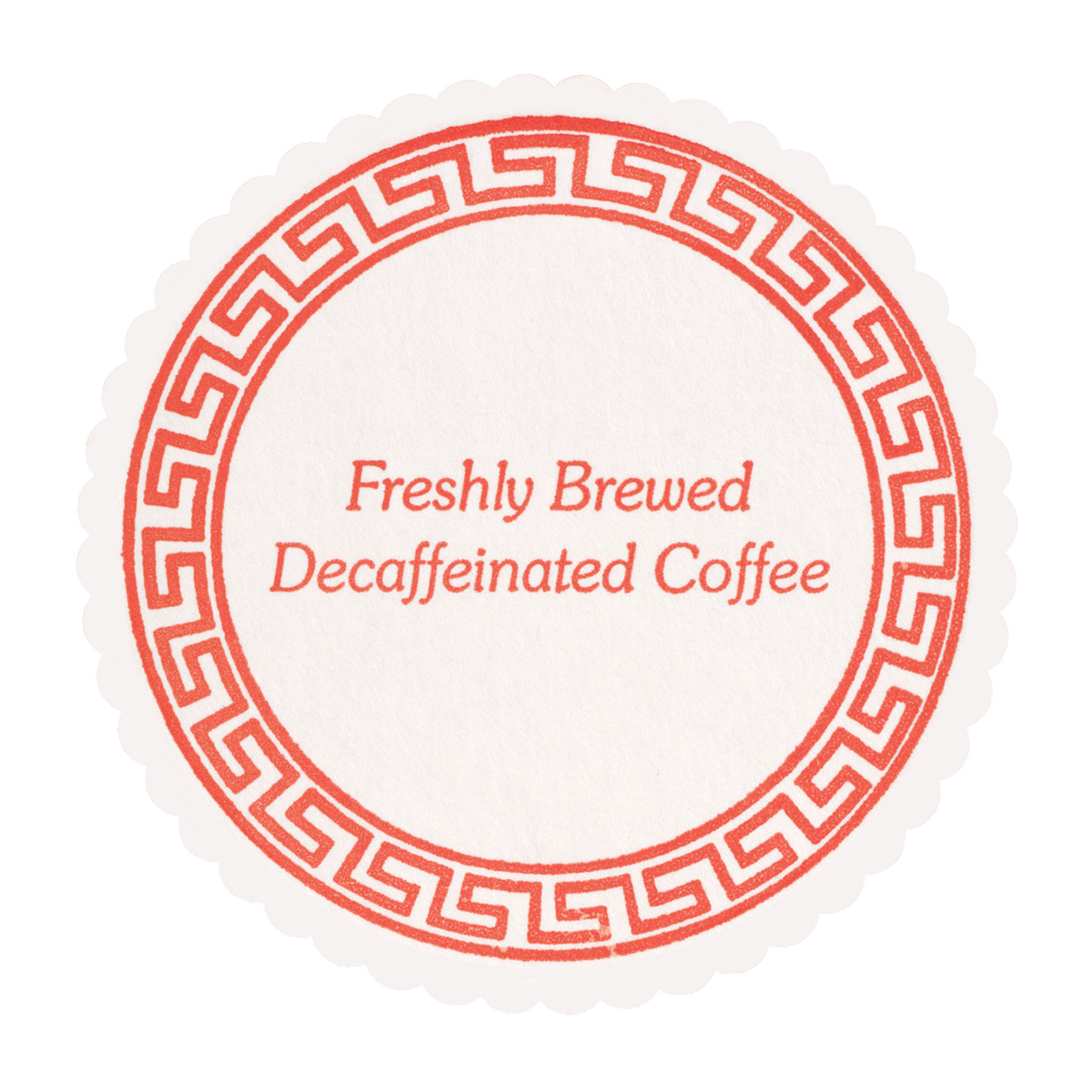3.25 in Scalloped Decaf Coffee Budgetboard Coasters 1000 ct.