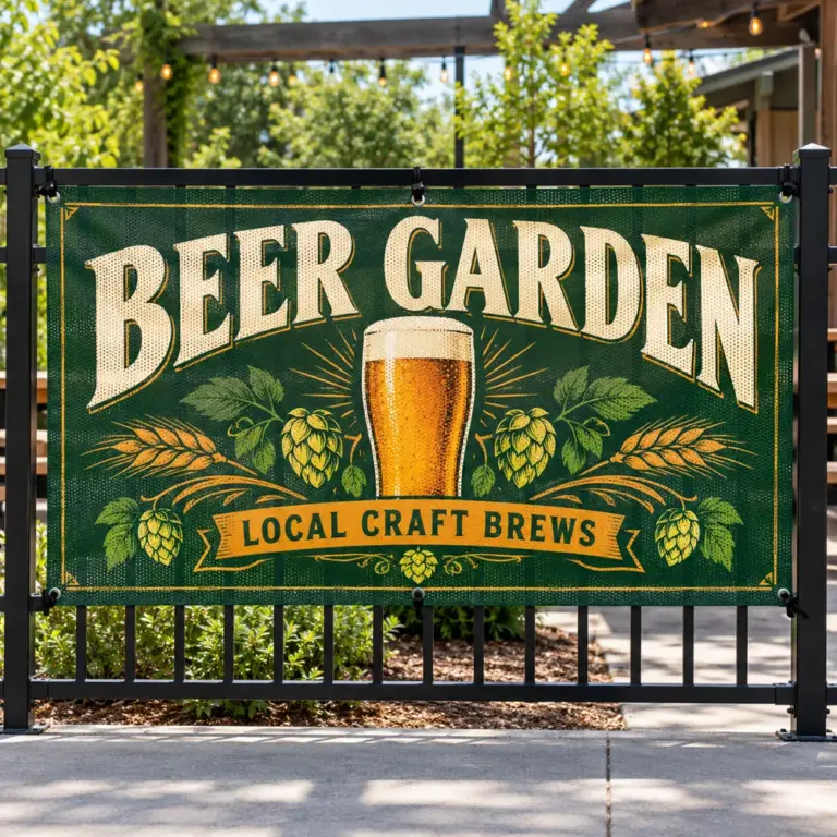 Illustrative custom brewery branding on Mesh