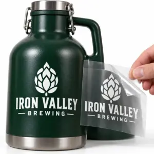 Custom Brewery Transfer Stickers with illustrative custom brewery artwork